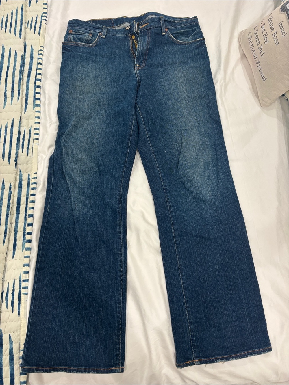 Lucky Brand Men’s Straight Jeans - Medium Blue Denim